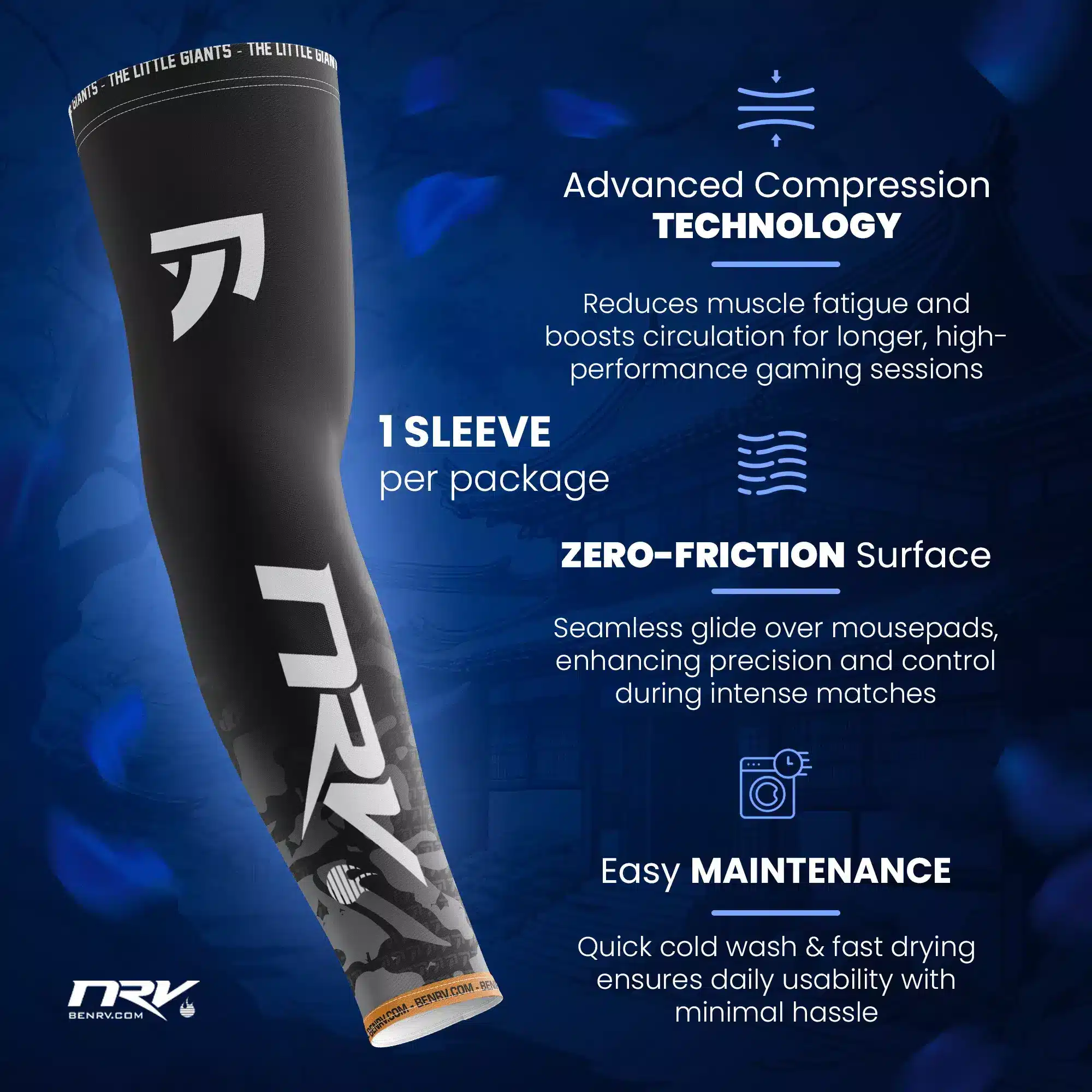 NRV Gaming Sleeve Esport Performance Material