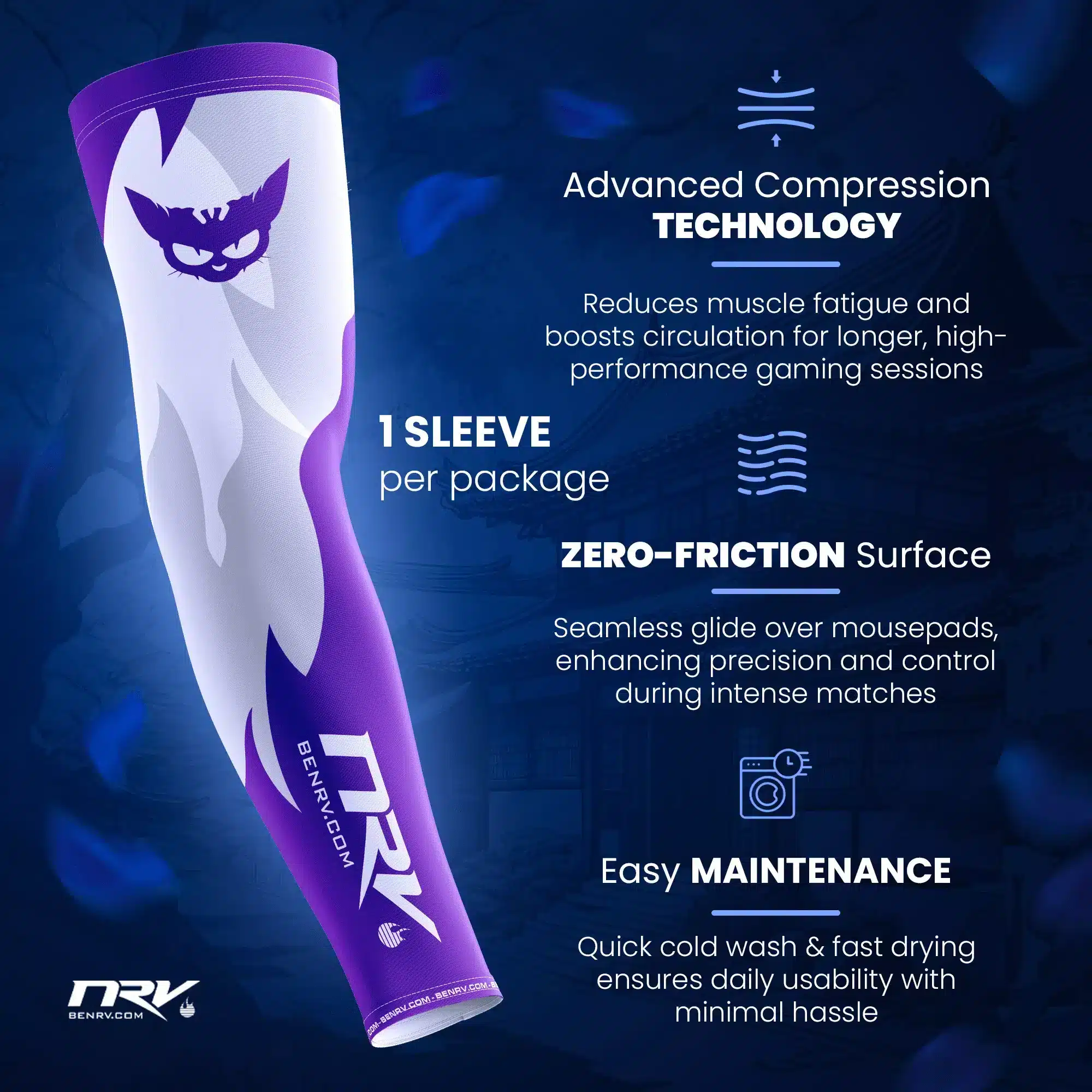 NRV Gaming Sleeve Esport Performance Material
