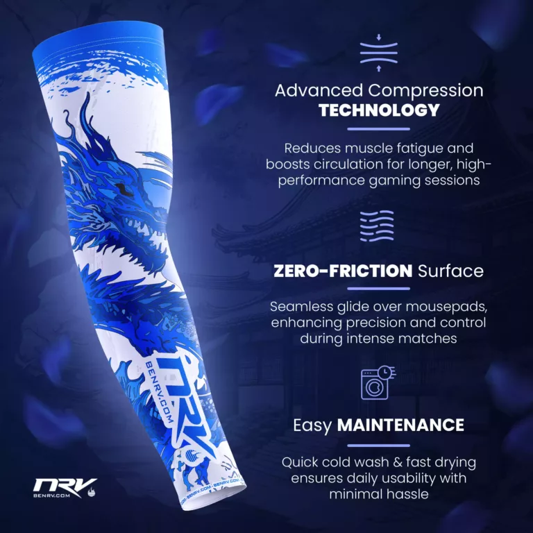 NRV Gaming Sleeve Dragon Blue
